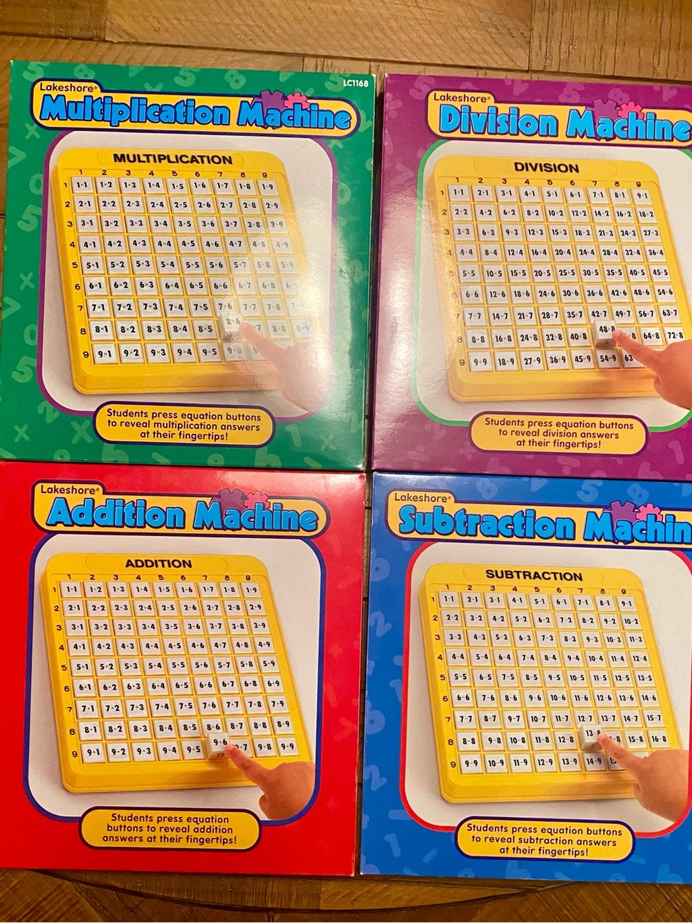 Math Machines Set - Yellow Multiplication, Division, Addition & Subtraction